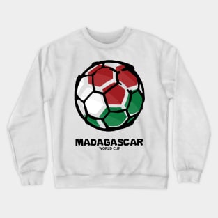 Madagascar Football Country Flag Crewneck Sweatshirt